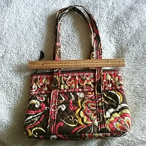 Brown Vera Bradley purse handbag shoulder bag - Picture 2 of 6